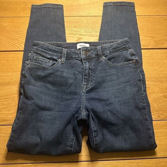 Pistola jeans high rise skinny dark wash 28 - Picture 1 of 8